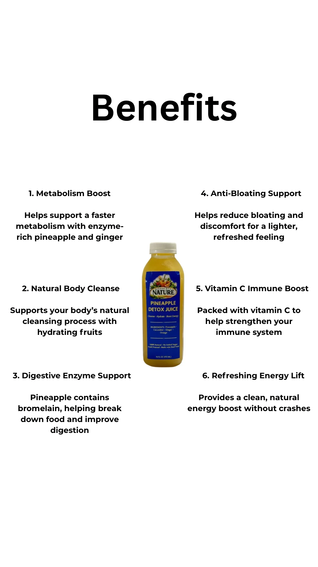 Pineapple detox juice